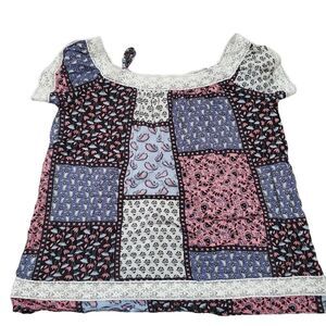 KIDPIK Girls Lace Edged Top